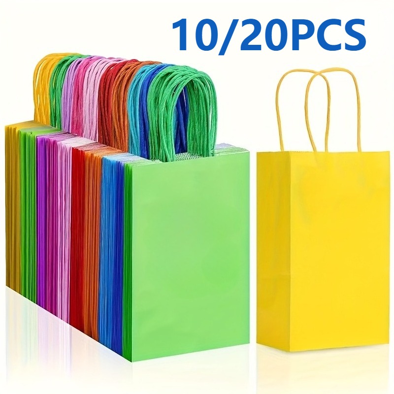 Wedding Event Supply - 10/20PCS Colorful Kraft Paper Bags Multiple