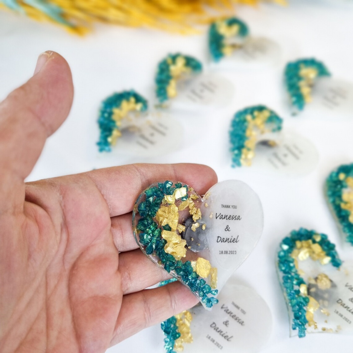 Heart Magnet Wedding Favors: G - Wedding Package Gold recension och pris