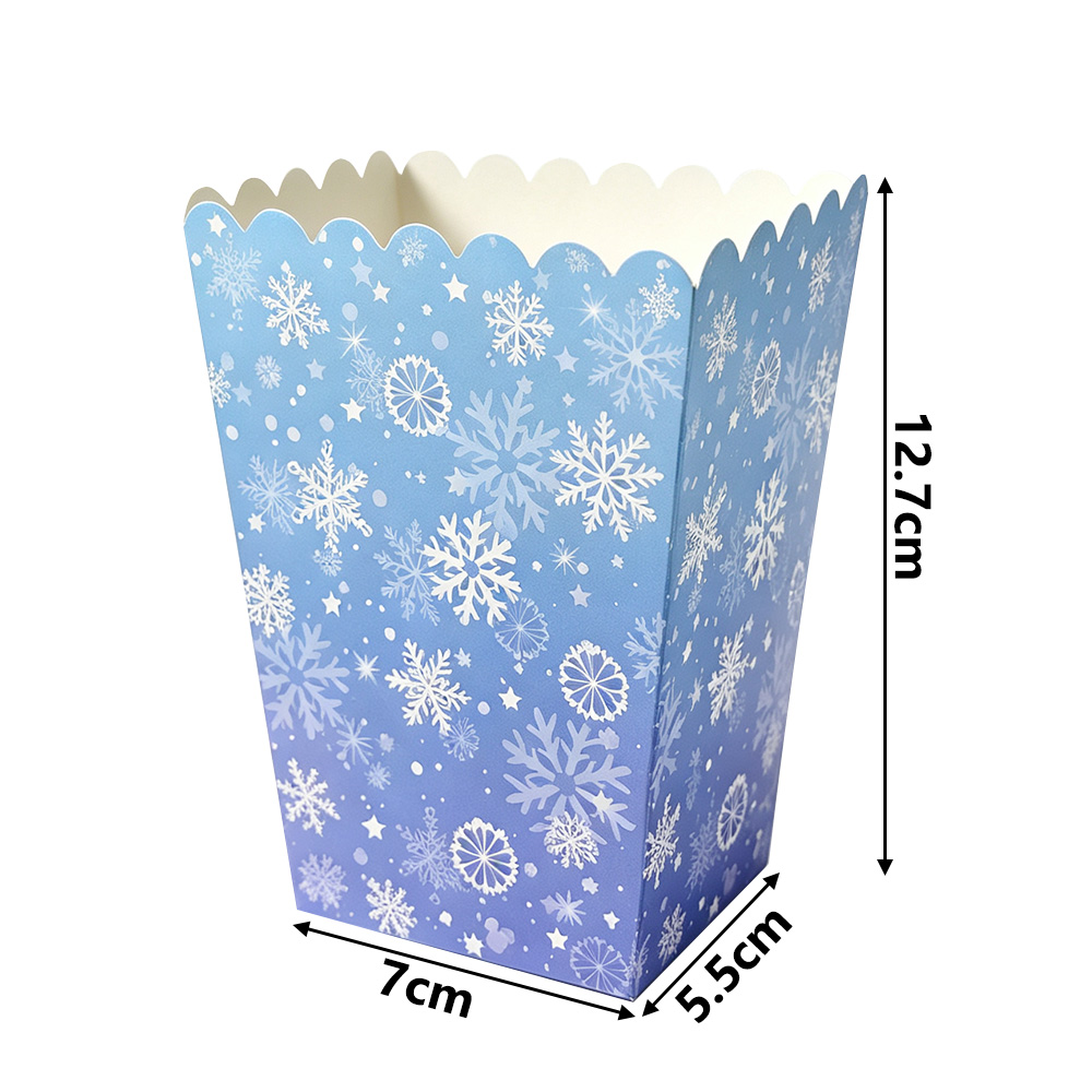 10-50pcs Snowflake Popcorn Box - Wedding Event Supply recension och pris
