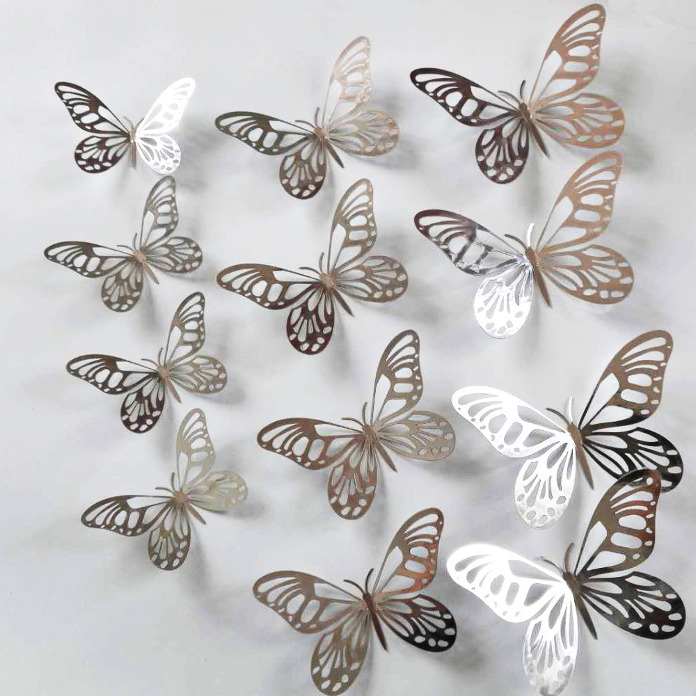 12Pcs/Set Gold Silver Hollow B - Wedding Package Gold recension och pris