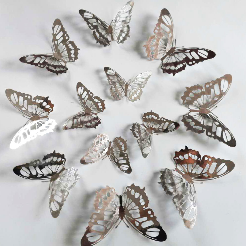 12Pcs/Set Gold Silver Hollow B - Wedding Package Gold recension och pris