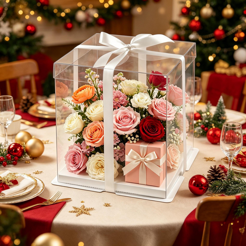 Transparent Cake Boxs Large Gi - Wedding Cake Supply recension och pris