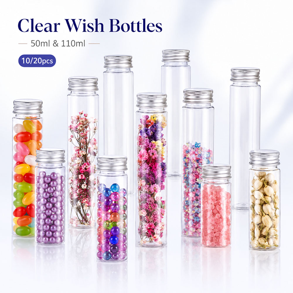 20pcs 50ml/100ml Clear Flat Tu - Wedding Souvenir recension och pris
