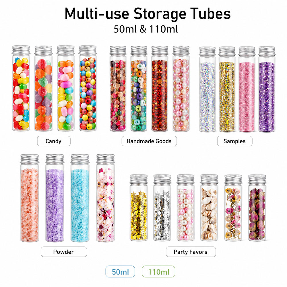 20pcs 50ml/100ml Clear Flat Tu - Wedding Souvenir recension och pris