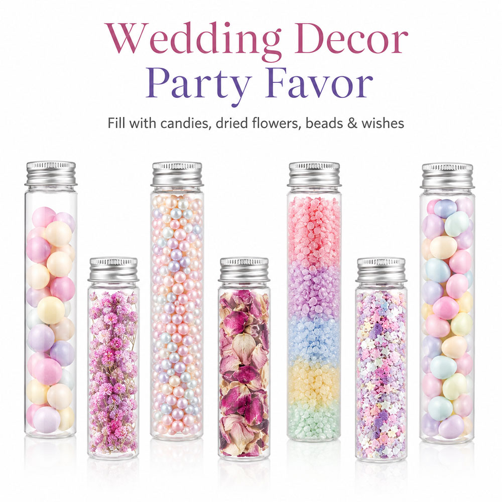 20pcs 50ml/100ml Clear Flat Tu - Wedding Souvenir recension och pris