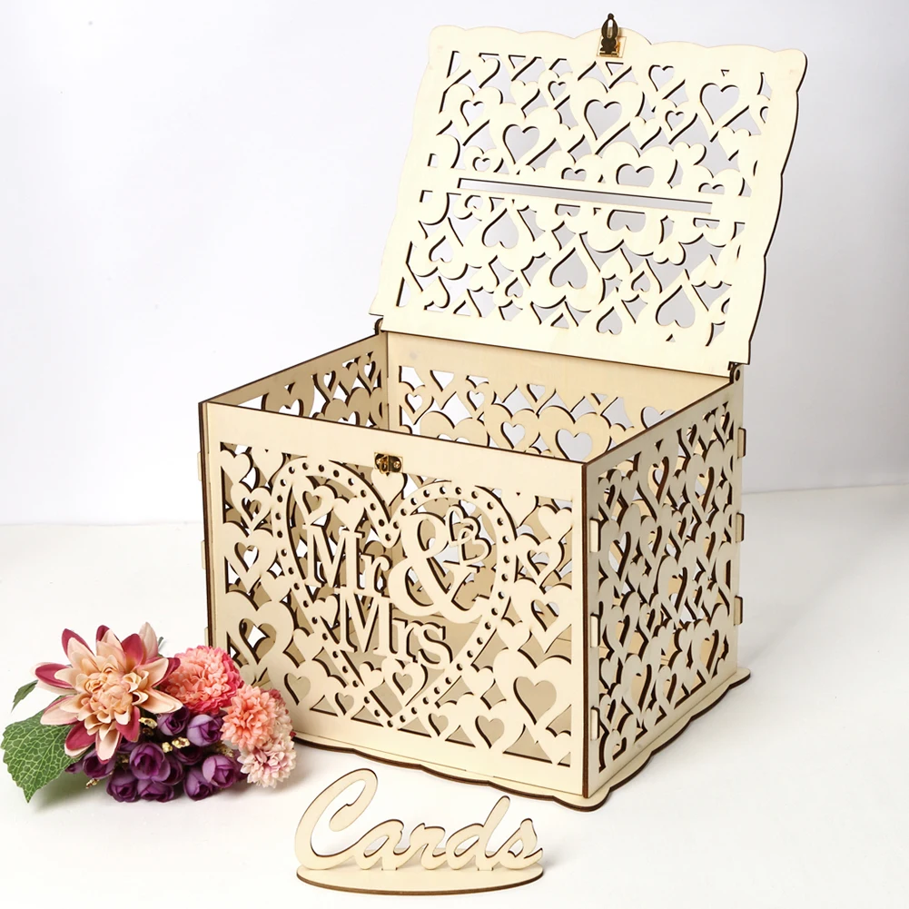 Wooden Wedding Card Box Weddin - Wedding Card Box recension och pris