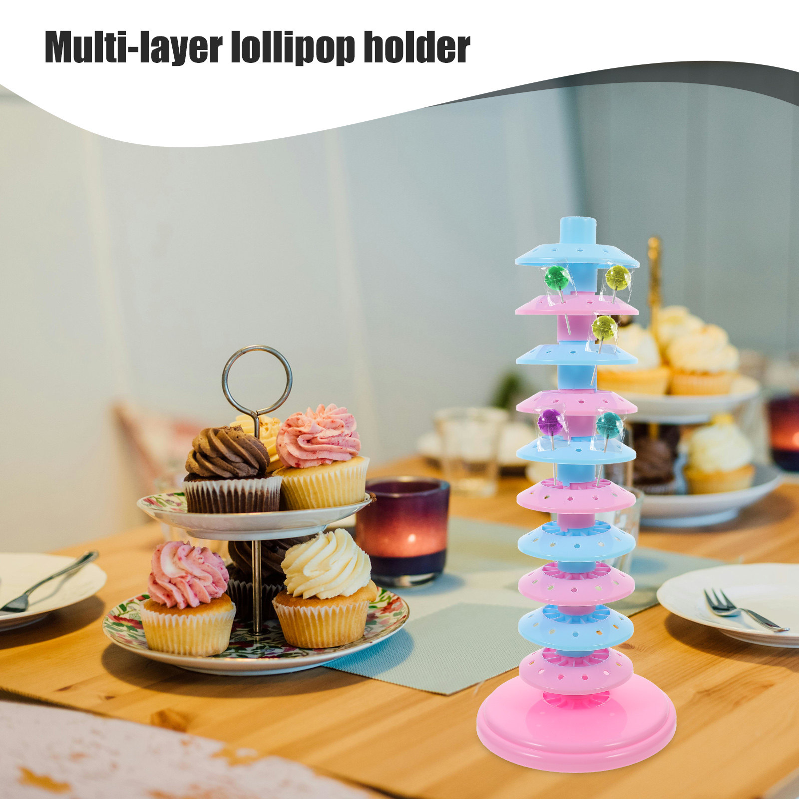 1pc Multi-Layer Lollipop Holde - Wedding Cake Supply recension och pris