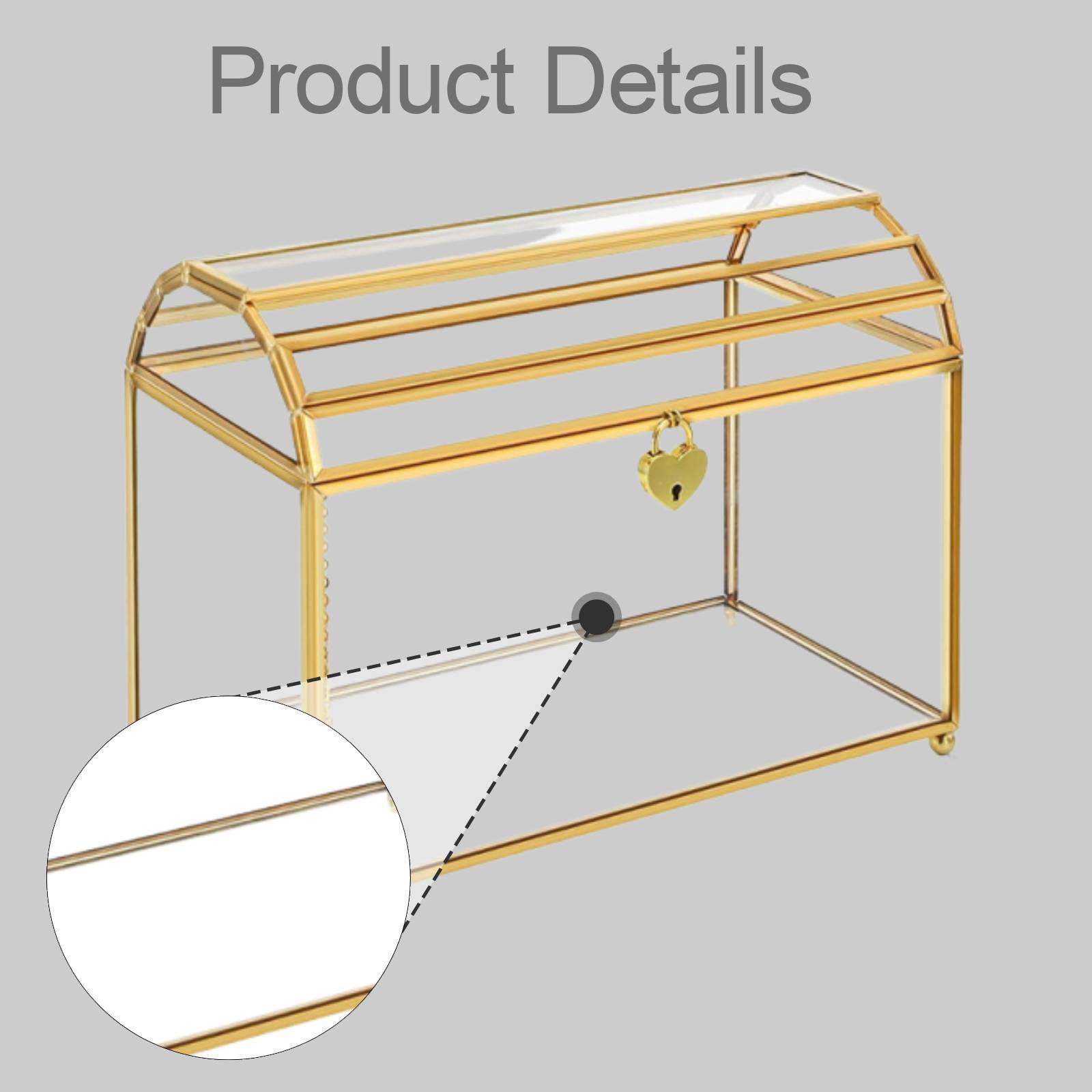 Glass Wedding Card Box Portabl - Wedding Card Box recension och pris
