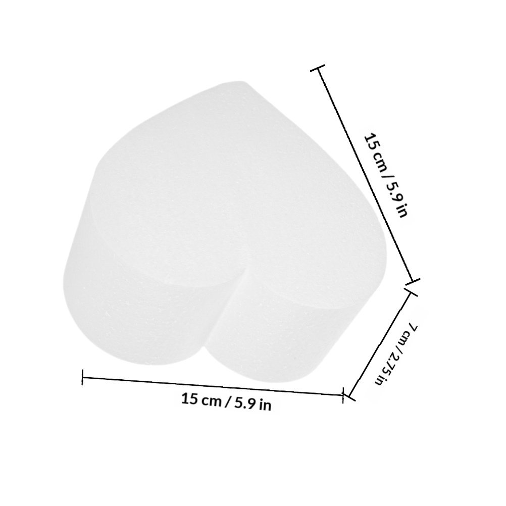 4Pcs Heart Foam Cake Dummy Cak - Wedding Cake Supply recension och pris
