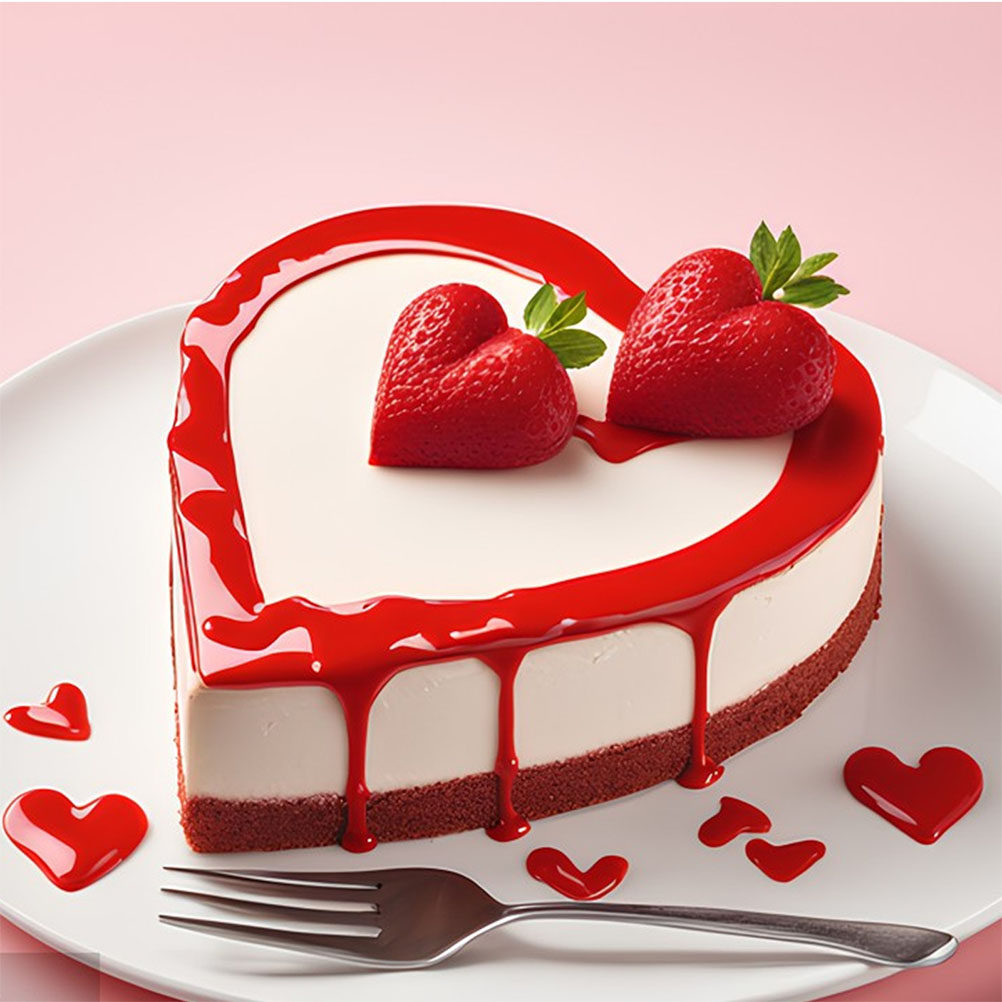 4Pcs Heart Foam Cake Dummy Cak - Wedding Cake Supply recension och pris