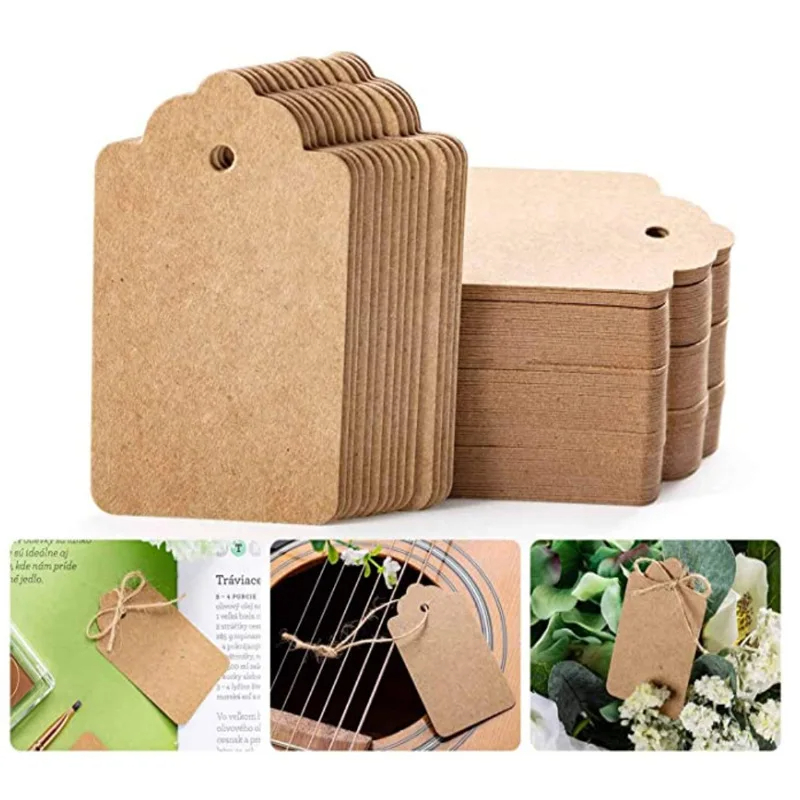 100PCS Kraft Paper Tag with St - Wedding Souvenir recension och pris