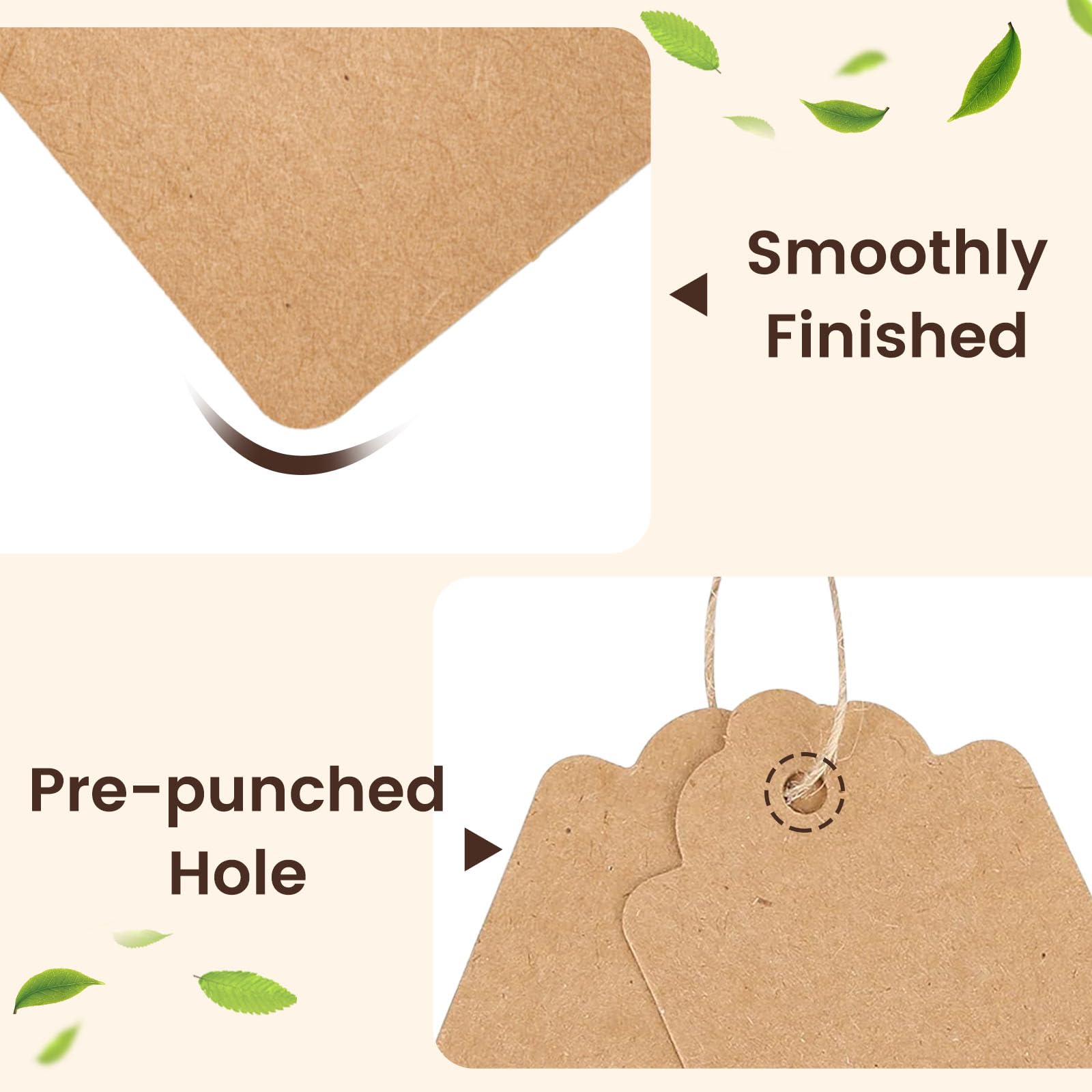 100PCS Kraft Paper Tag with St - Wedding Souvenir recension och pris
