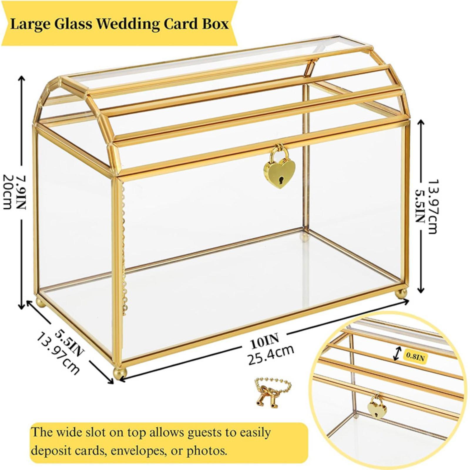 Glass Wedding Card Box Storage - Wedding Card Box recension och pris