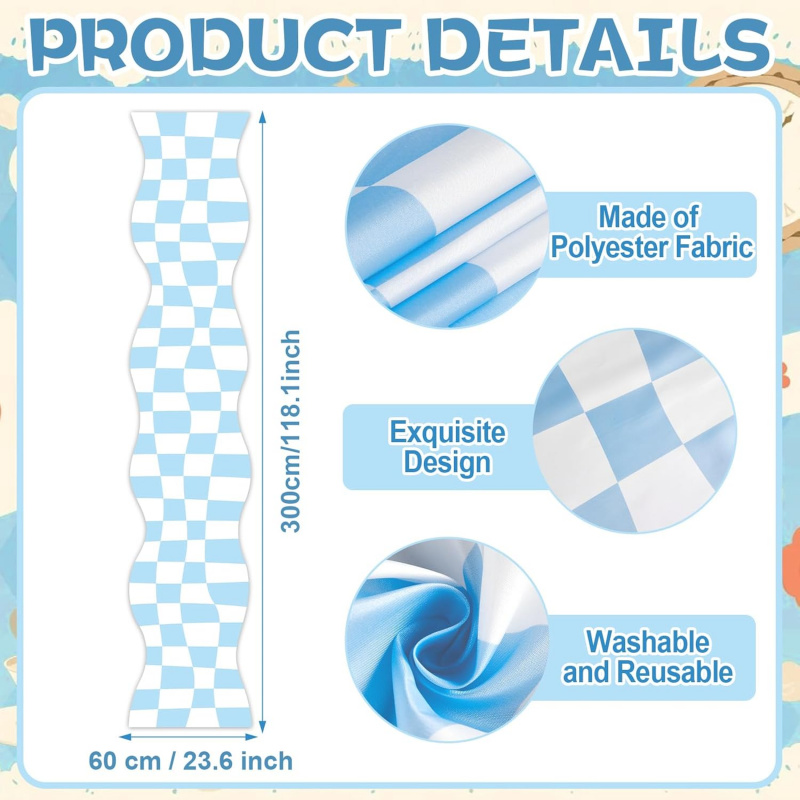 VIKAMA Checkerboard Runner Rug - Wedding Tap recension och pris