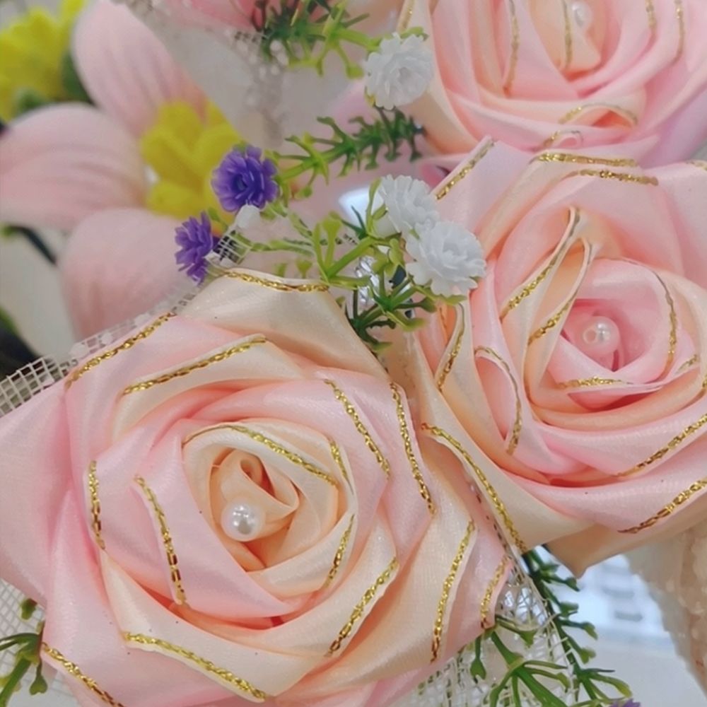 Premium Gold Edge Ribbon 4cm F - Wedding Package Gold recension och pris