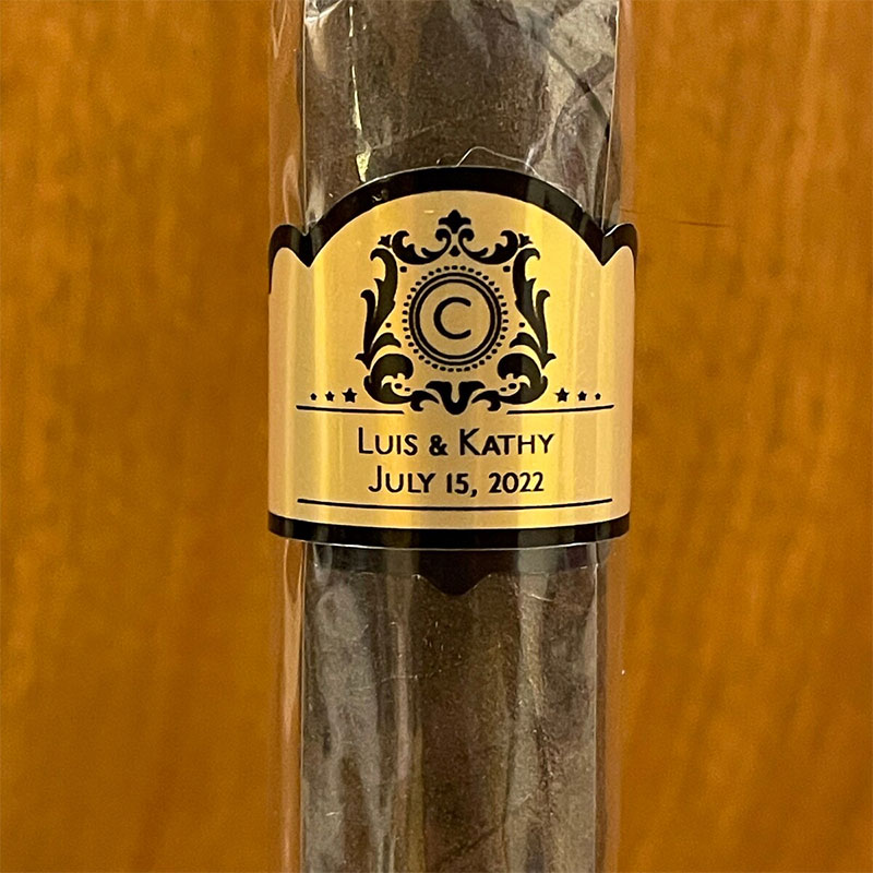 Custom Gold Foil Wedding Cigar - Wedding Souvenir recension och pris