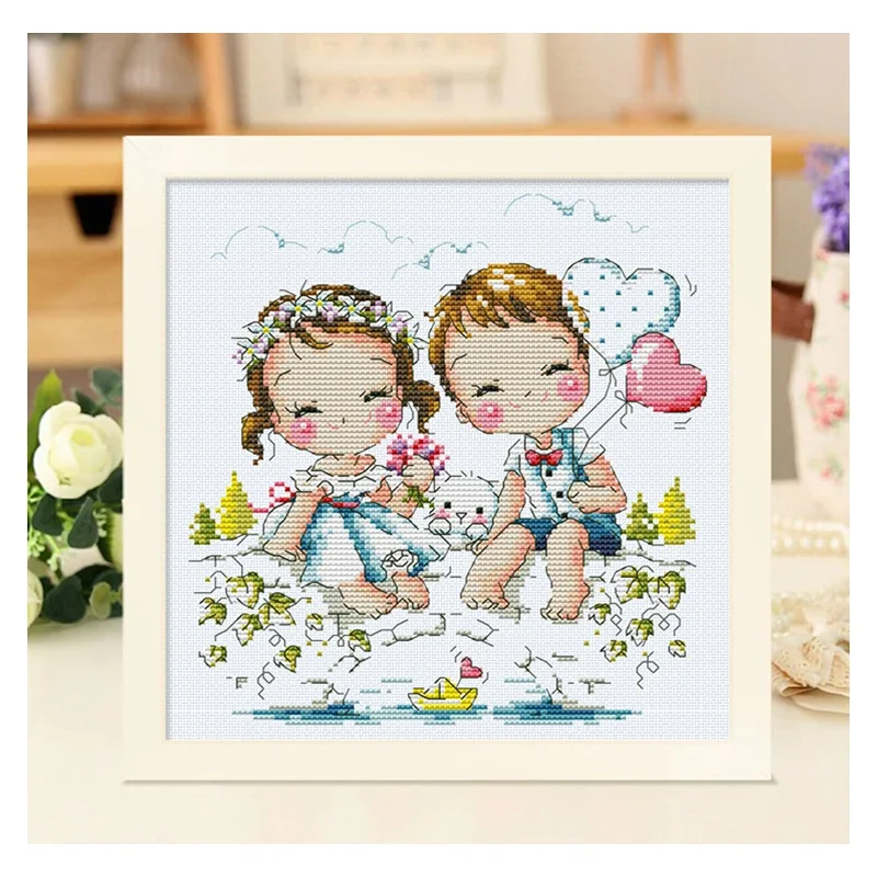 Amishop Counted Cross Stitch K - Wedding Package Gold recension och pris