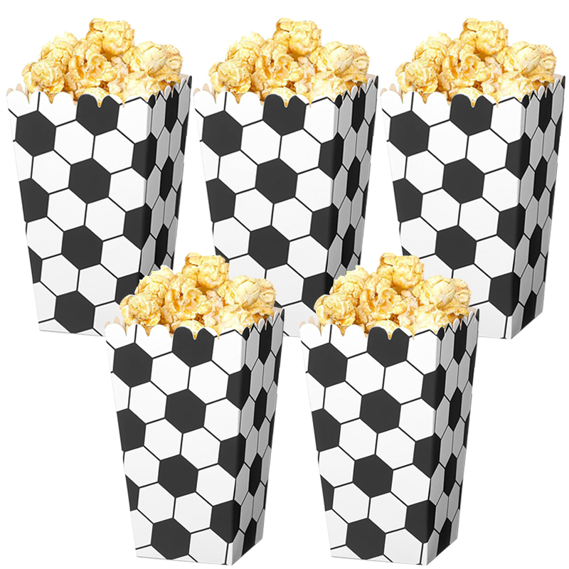 6/18Pcs  Football Popcorn Boxe - Wedding Event Supply recension och pris