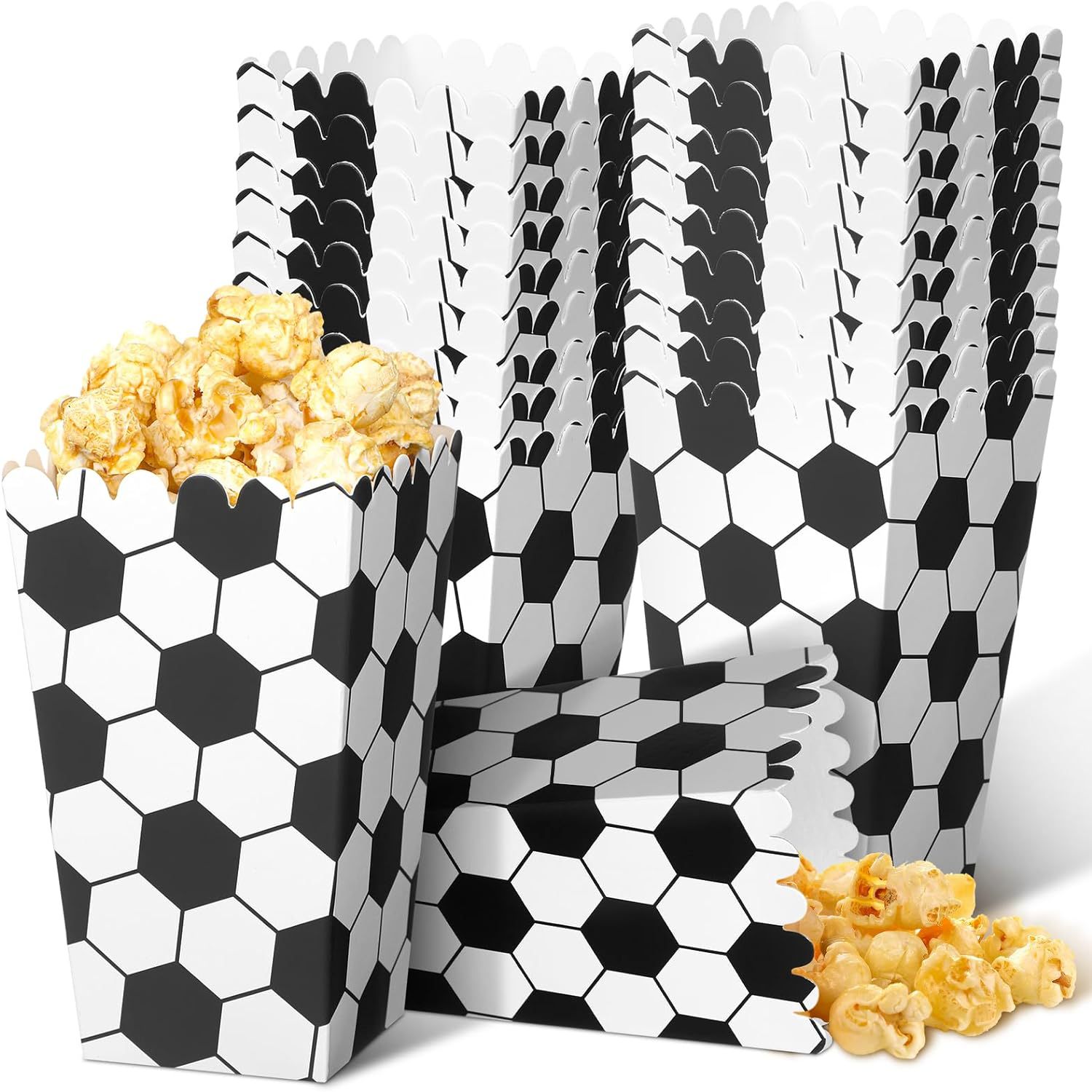 6/18Pcs  Football Popcorn Boxe - Wedding Event Supply recension och pris