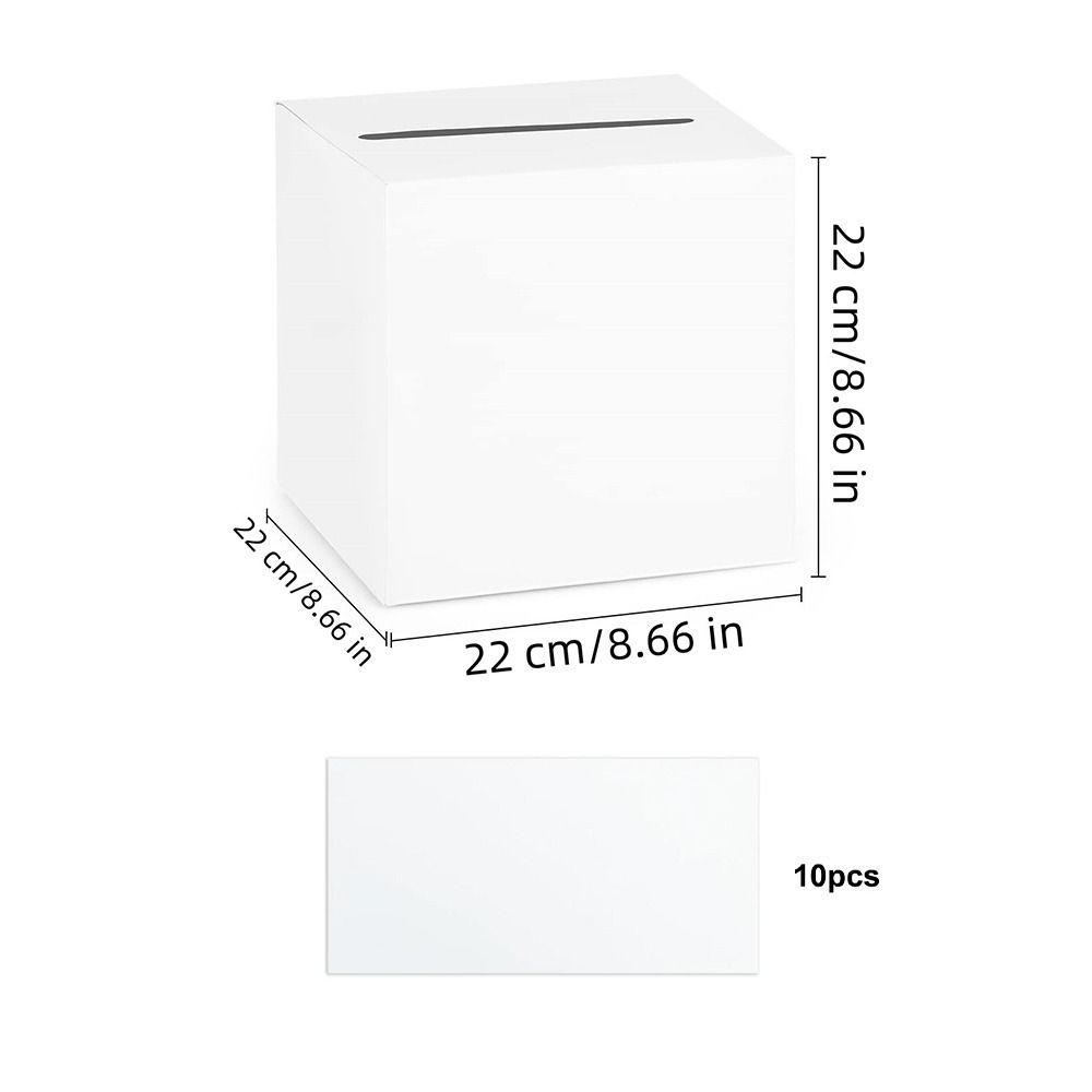 Creative White Black Wedding C - Wedding Card Box recension och pris