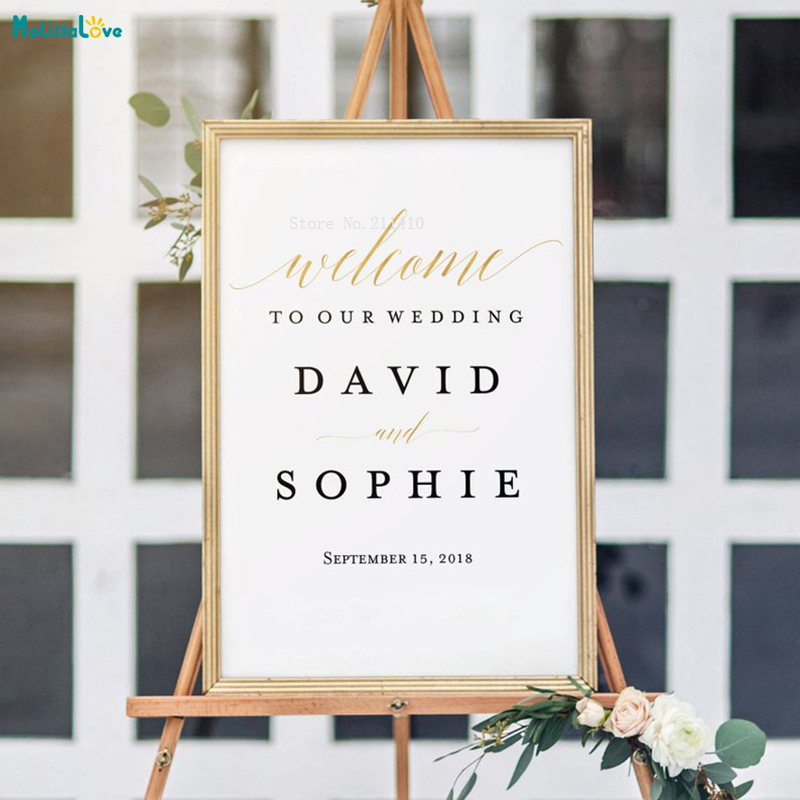 Gold and Black Wedding Welcome - Wedding Package Gold recension och pris