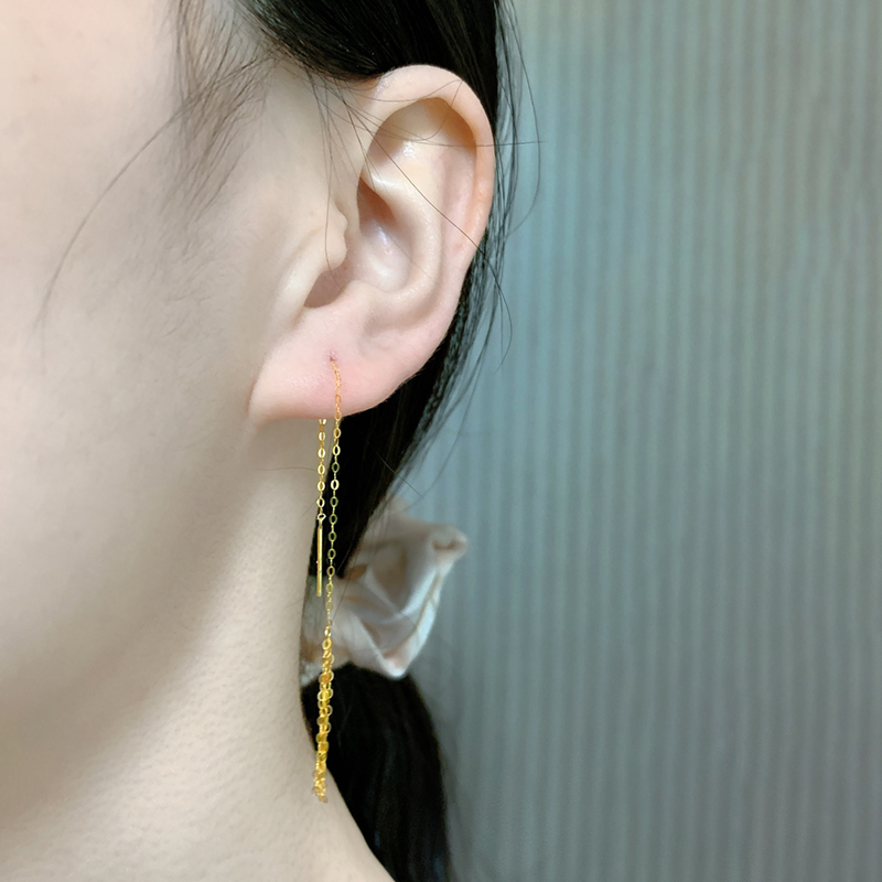 New 18K Yellow Gold Earrings   - Wedding Package Gold recension och pris