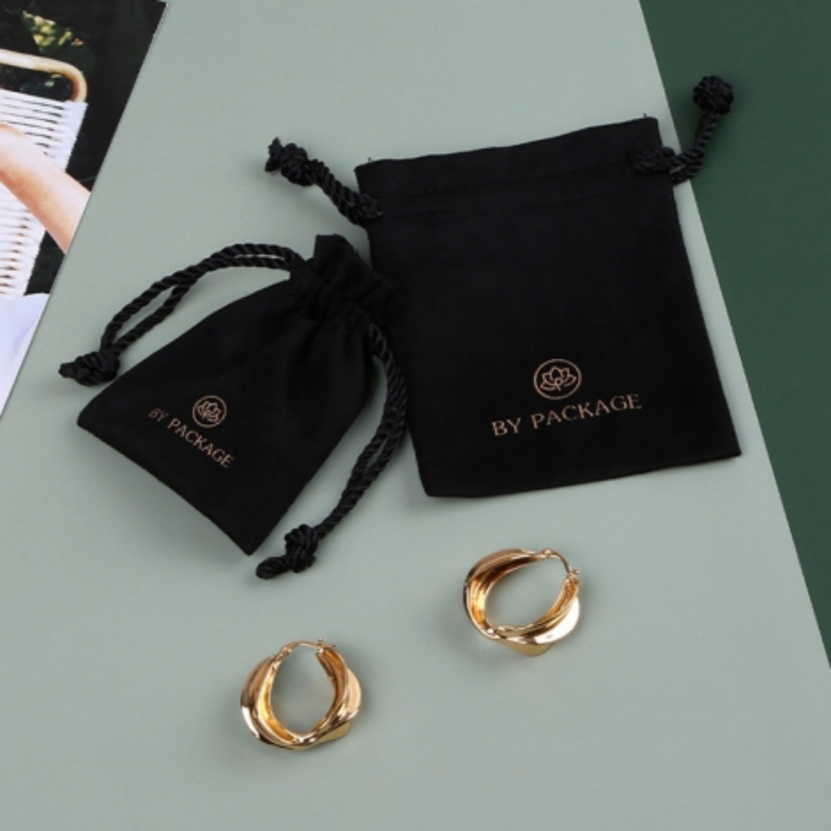 50pcs Black Velvet Tarot Stora - Wedding Package Gold recension och pris
